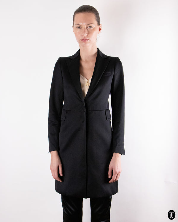00's Costume National Long Black Blazer S