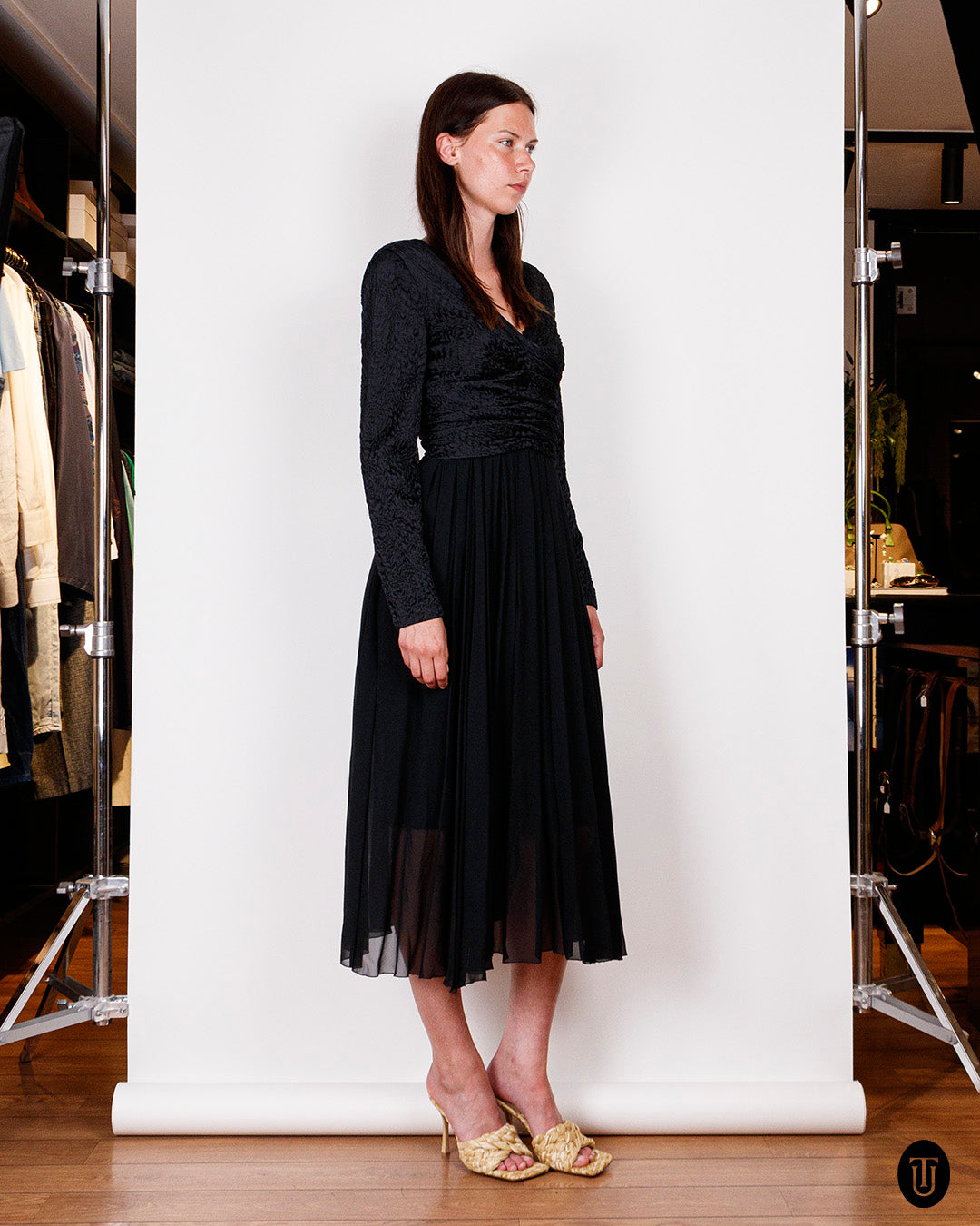 1980s Chanel Black Dress S