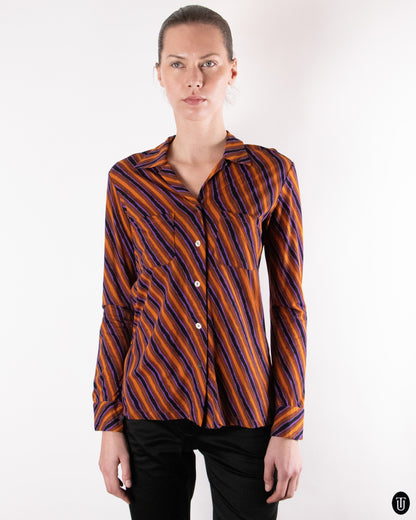 90's Romeo Gigli Striped Shirt M