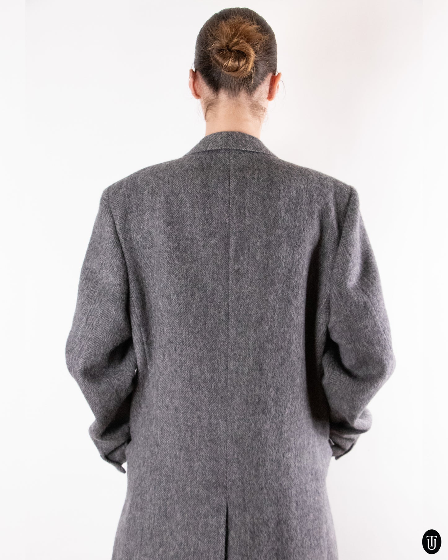00's Italian Gray Wool Coat