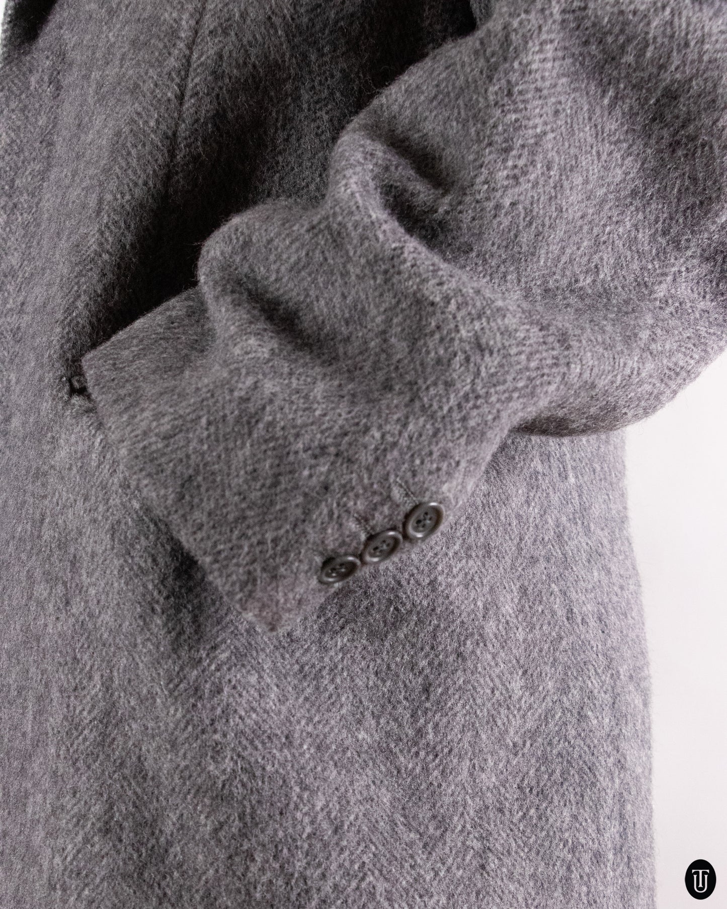 00's Italian Gray Wool Coat