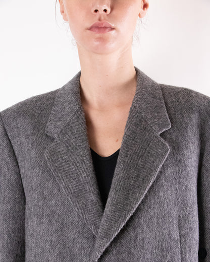00's Italian Gray Wool Coat