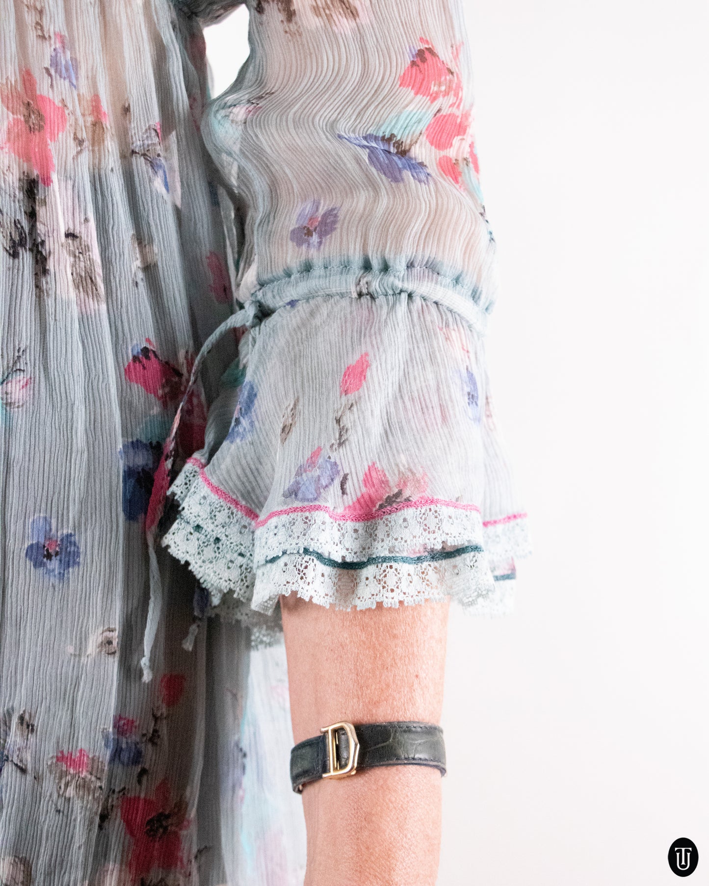 00's Mariella Rosatti Bohemian Mini Dress M