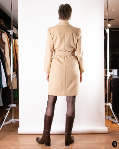 70's Yves Saint Laurent Cashmere & Wool Coat M