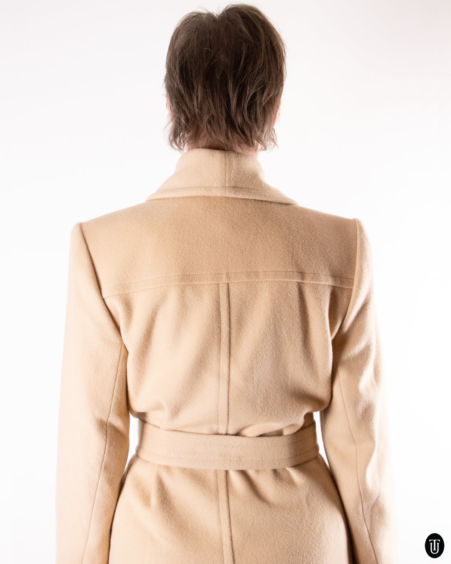 70's Yves Saint Laurent Cashmere & Wool Coat M