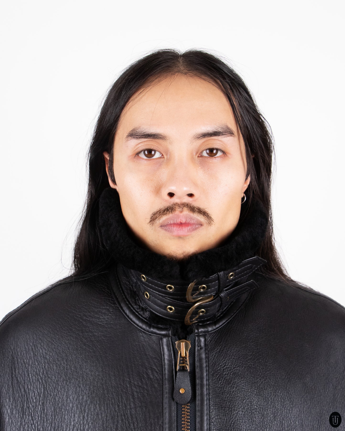 80's Shearling Air Force Leather Jacket L