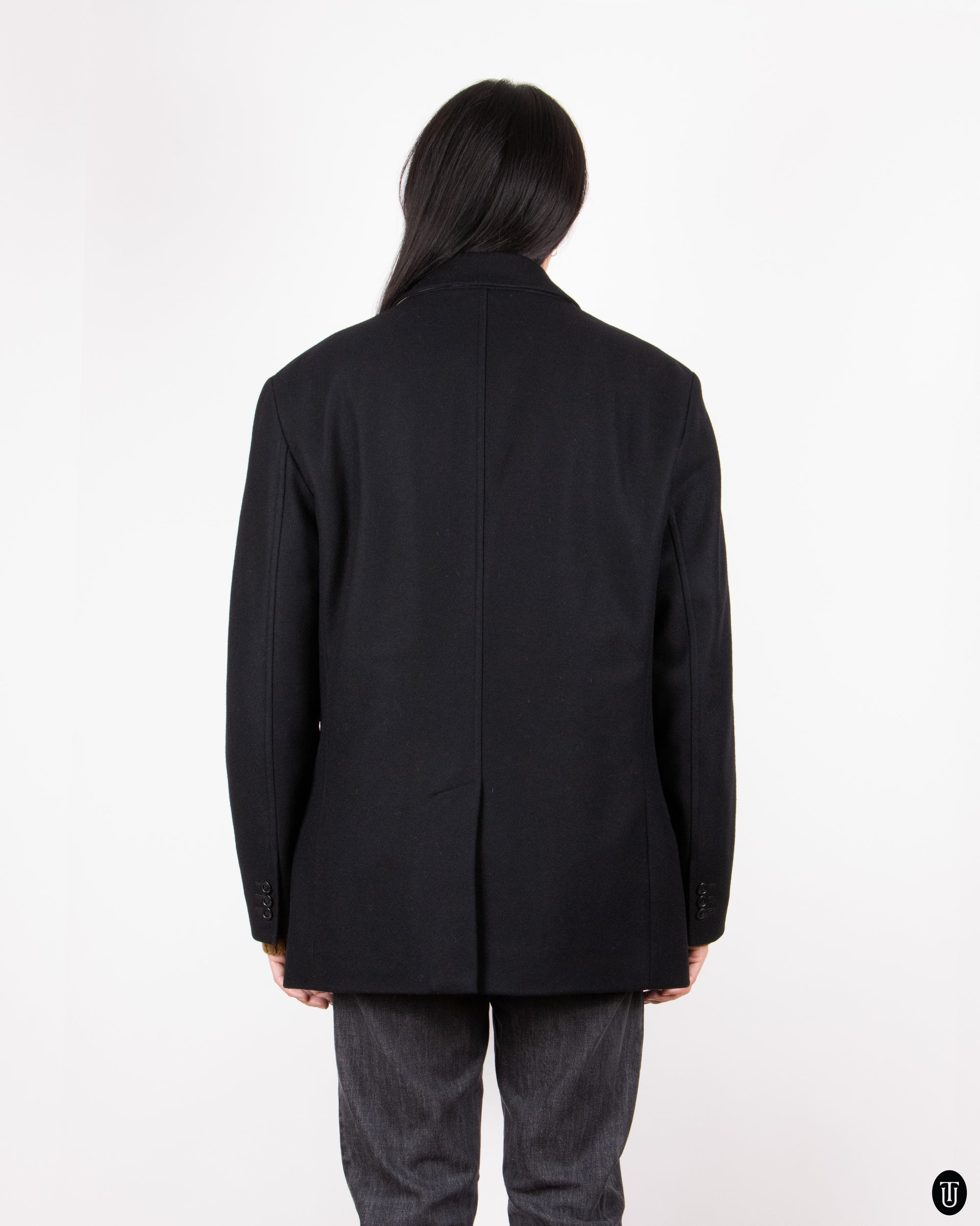 00s Burberry Wool Coat XL
