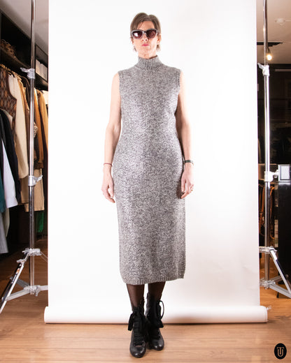 00's Celine Knit Turtleneck Dress L