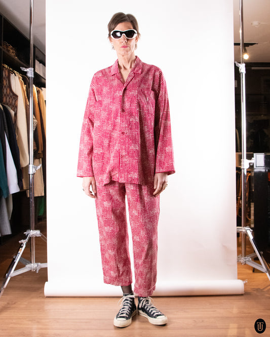90's Yves Saint Laurent Cotton Pajamas M