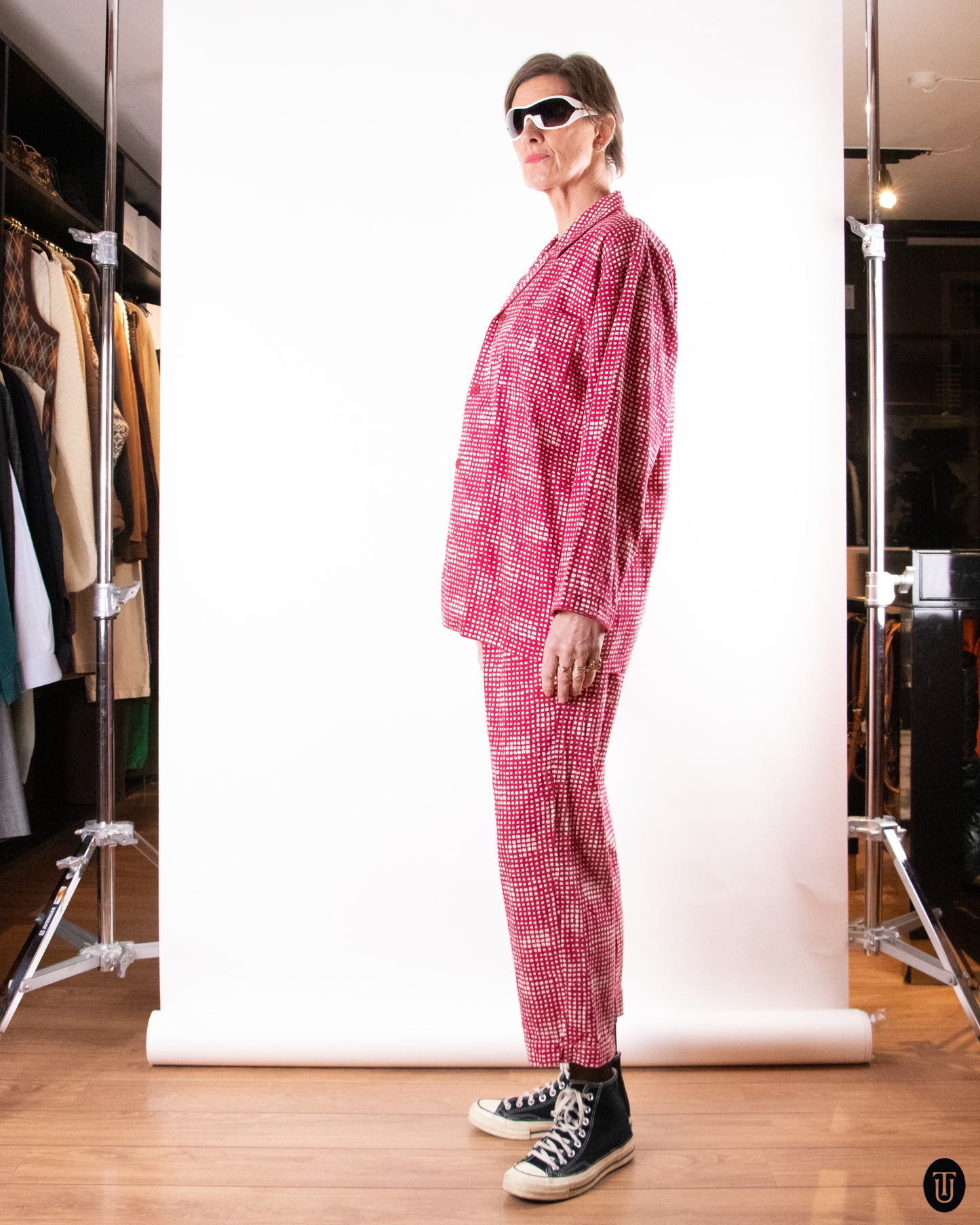 90's Yves Saint Laurent Cotton Pajamas M