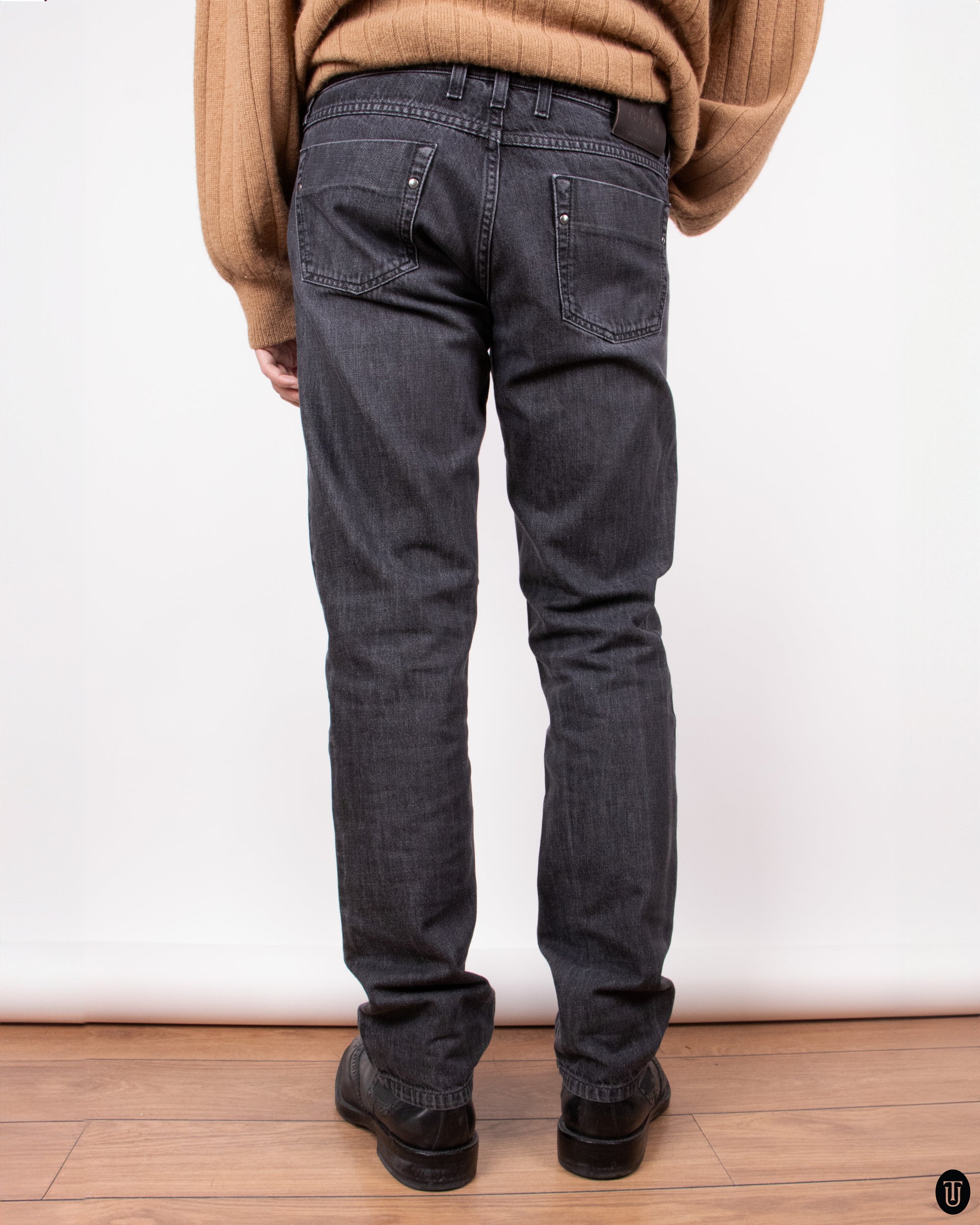 00's Gucci Black Wash Denim M