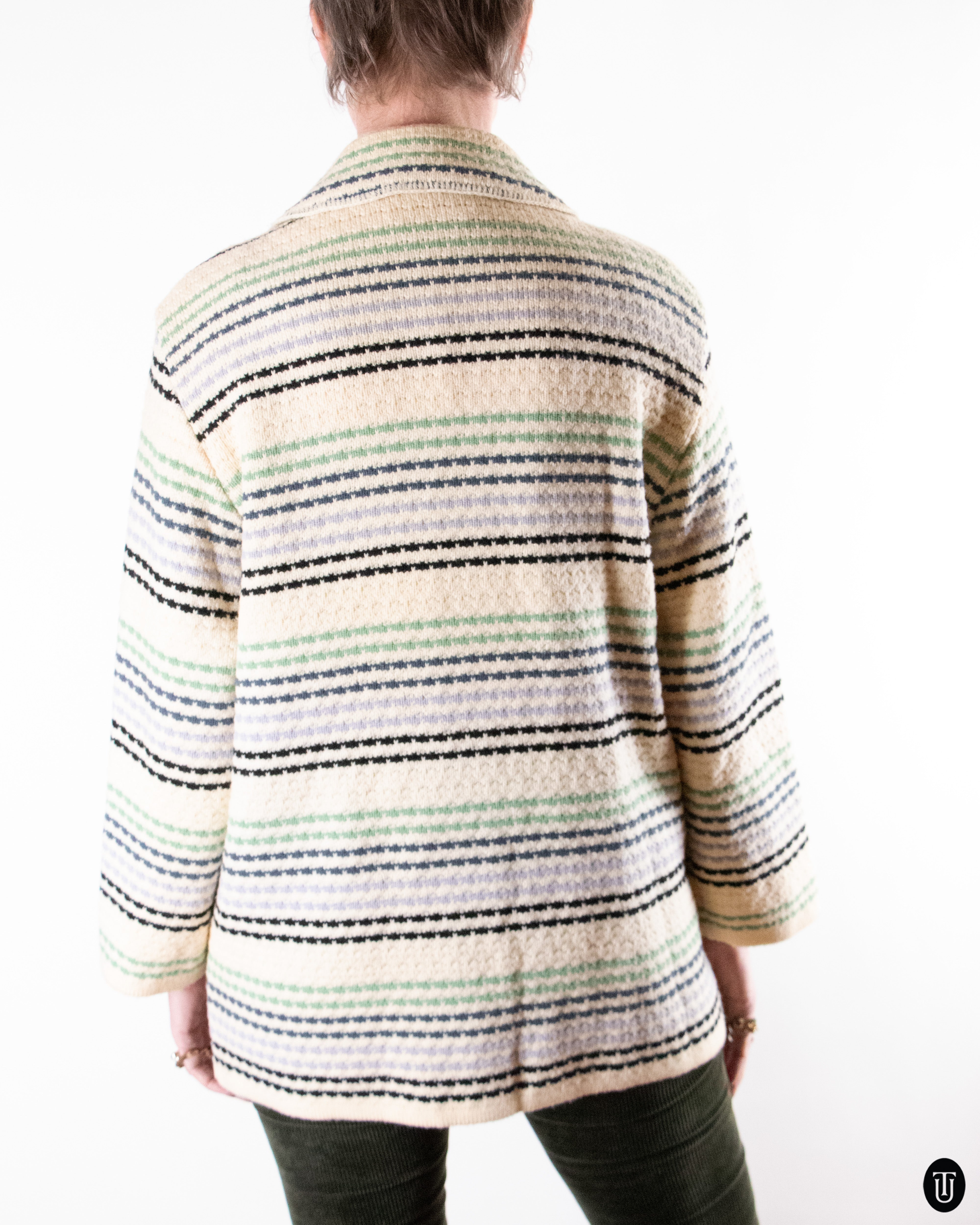 80's Yves Saint Laurent Striped Wool Jacket M – Time's Up Vintage