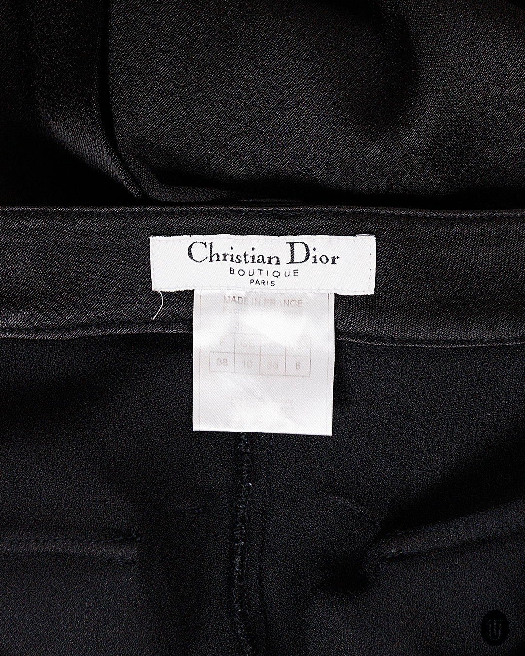 2000s Christian Dior Black Cargo Pants S