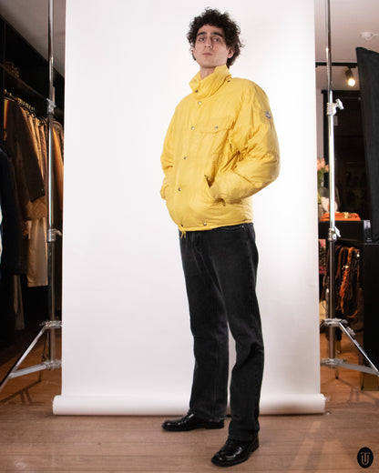 80's Moncler Yellow Puffer Jacket L