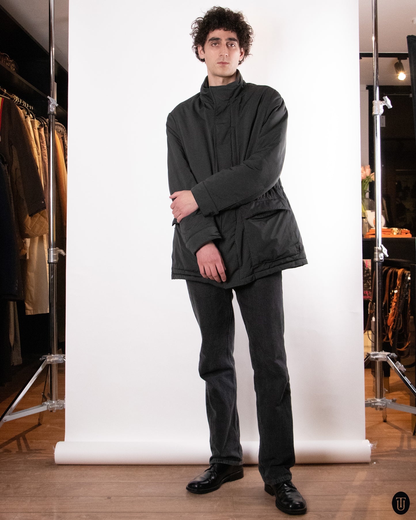 00's Brioni Wool Lined Puffer Jacket XL