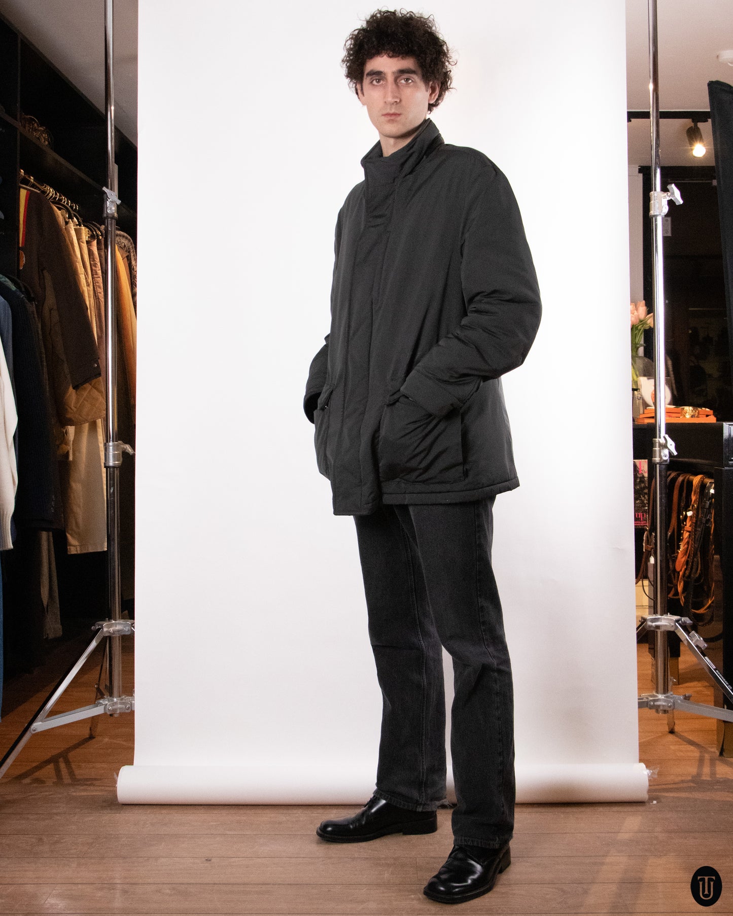 00's Brioni Wool Lined Puffer Jacket XL