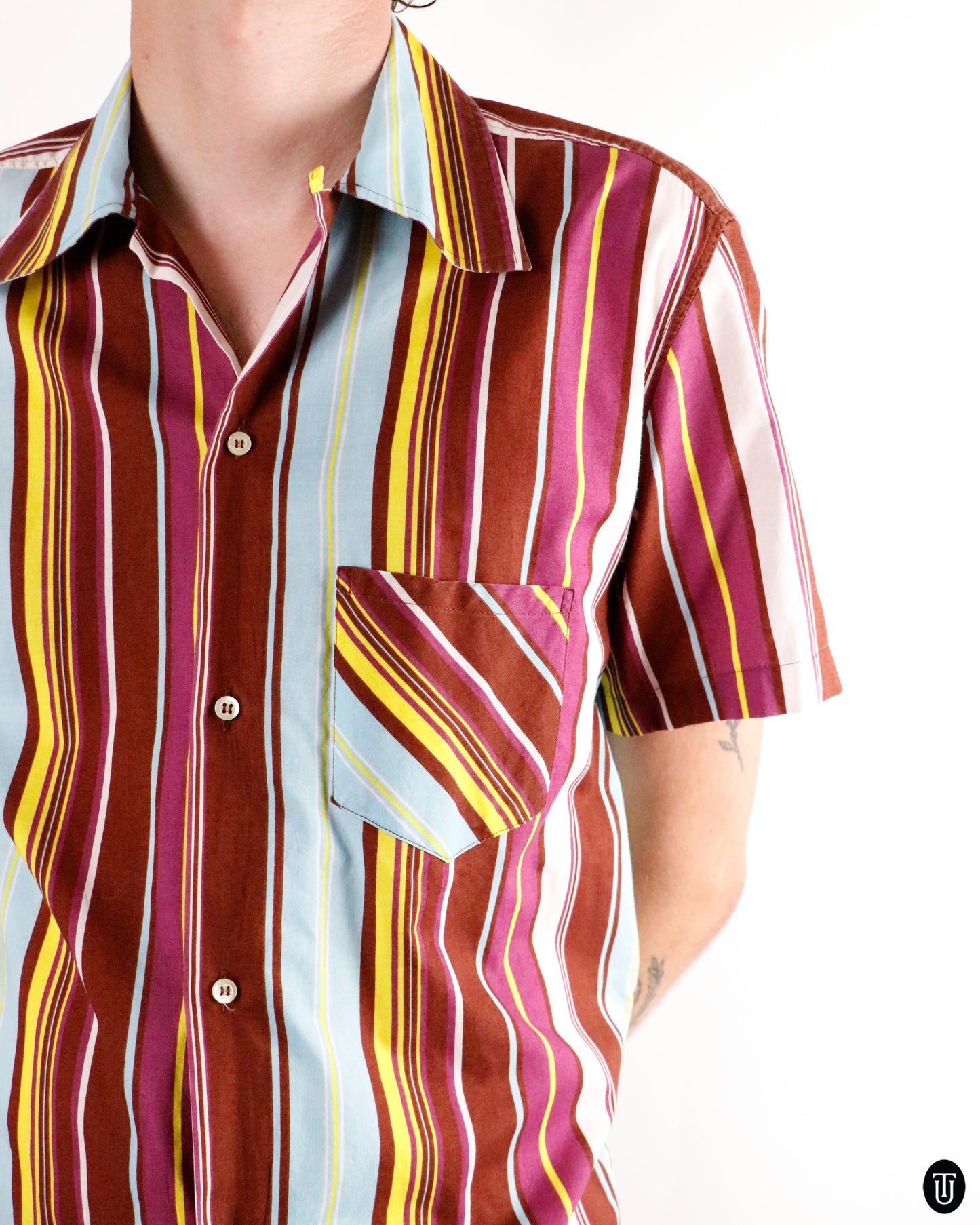 90's Dolce & Gabbana Striped Shirt M