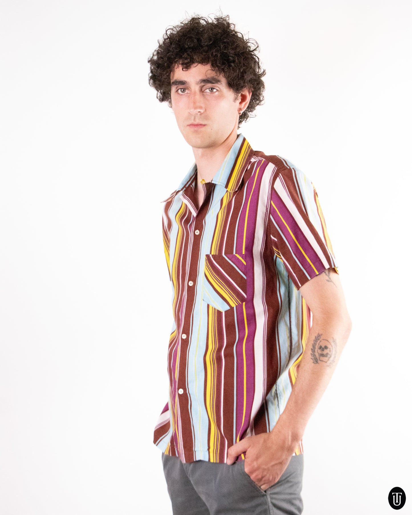 90's Dolce & Gabbana Striped Shirt M