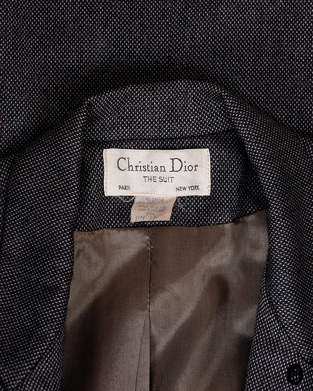 1980s Christian Dior Tailored Wool Blazer S