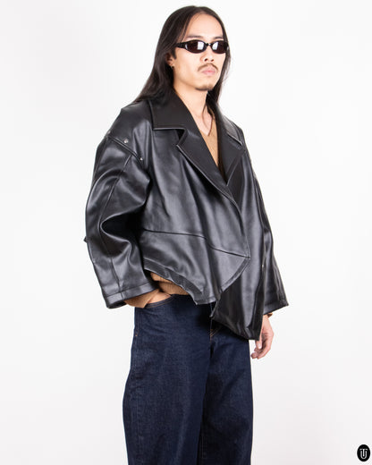 00s Comme Des Garcons Faux Leather Jacket M