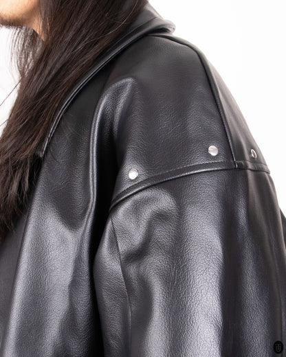 00s Comme Des Garcons Faux Leather Jacket M