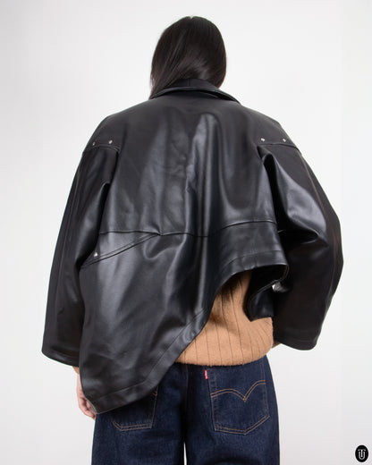 00s Comme Des Garcons Faux Leather Jacket M