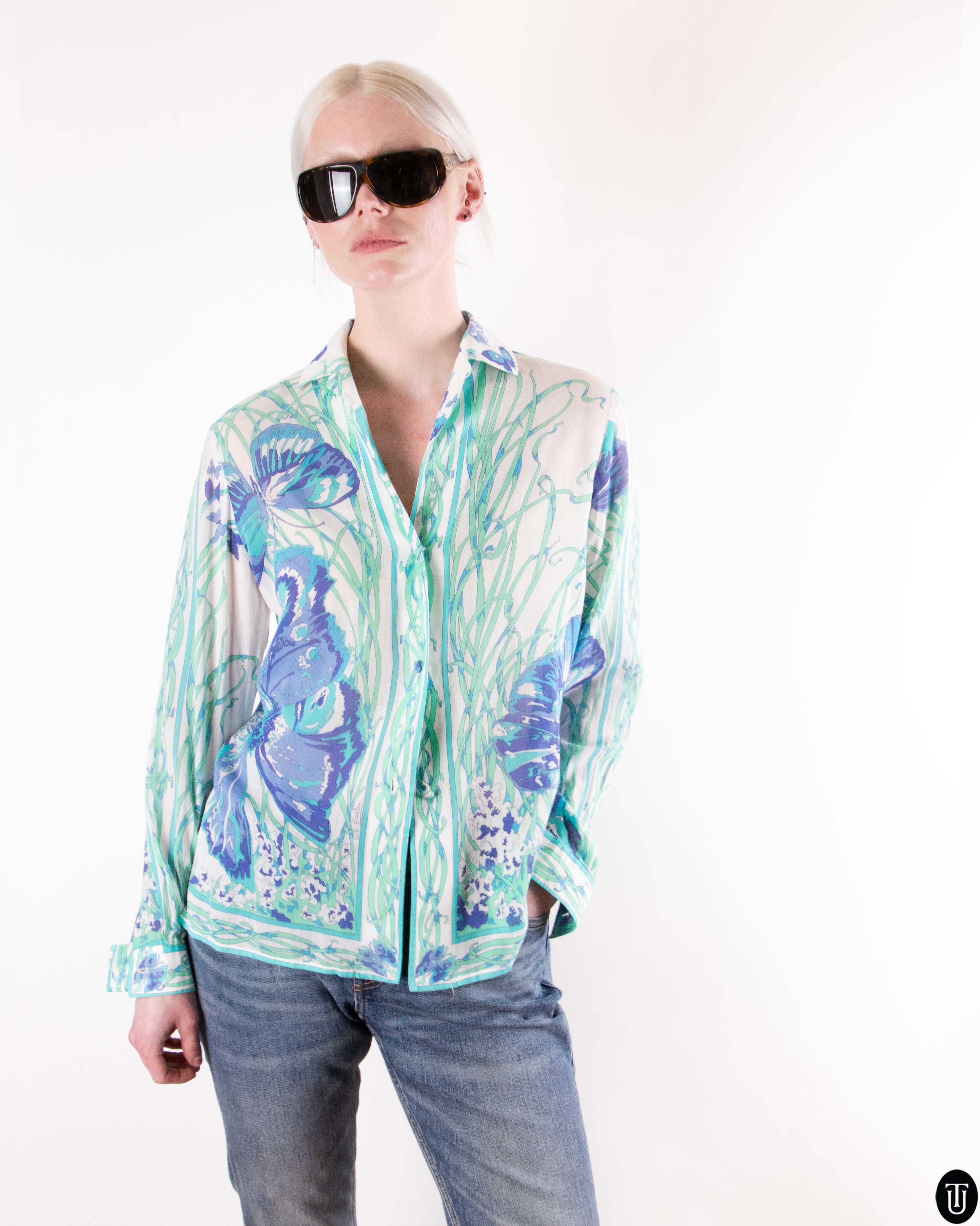 00's Emilio Pucci Cotton Shirt M