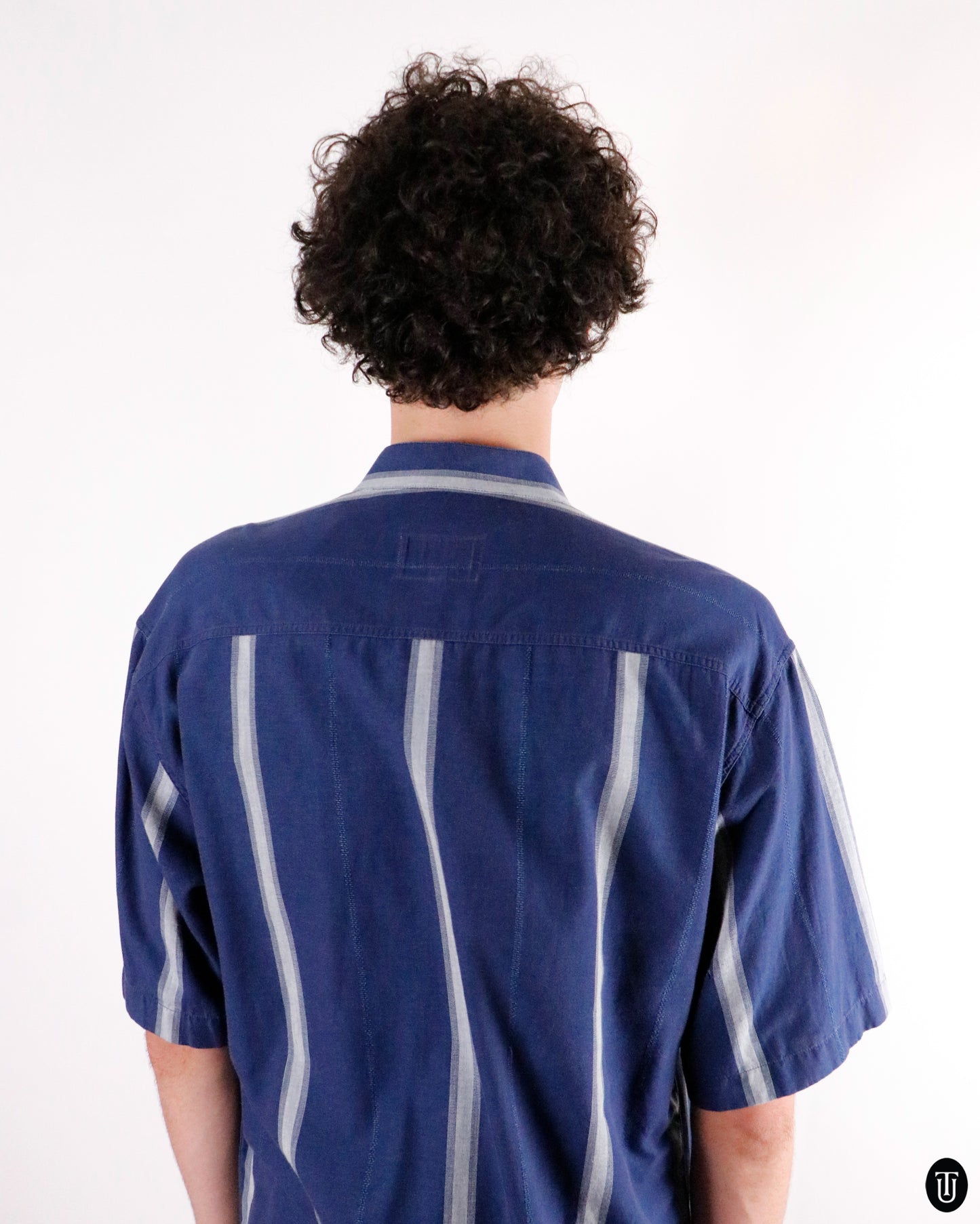 90's Armani "Jeans" Blue Cotton Shirt M