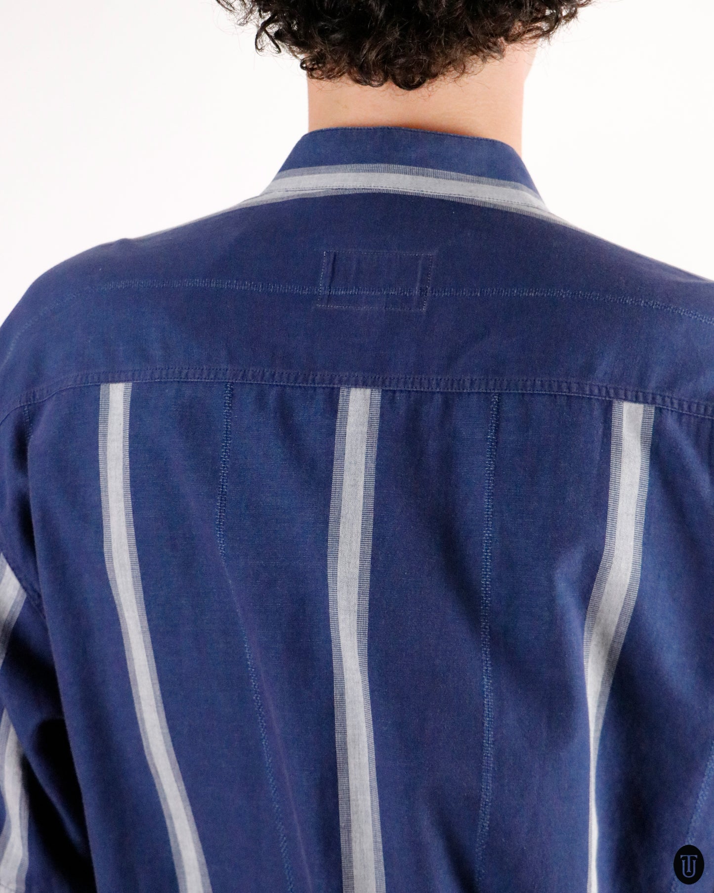 90's Armani "Jeans" Blue Cotton Shirt M