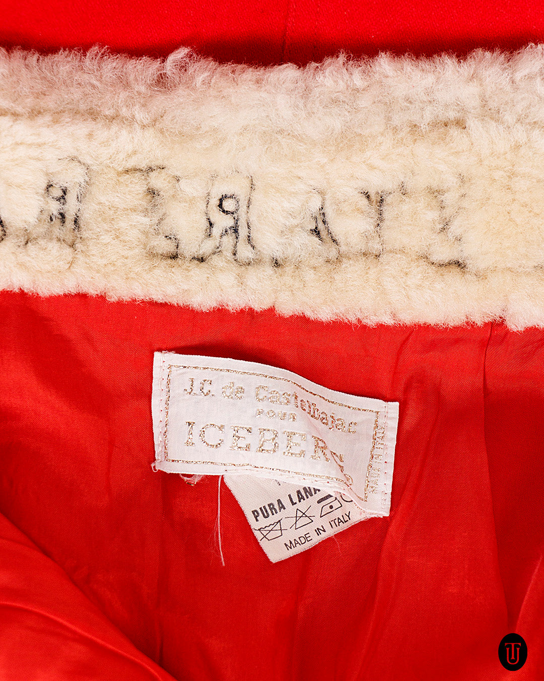 1980s J. C. de Castelbajac For Iceberg Wool Skirt S