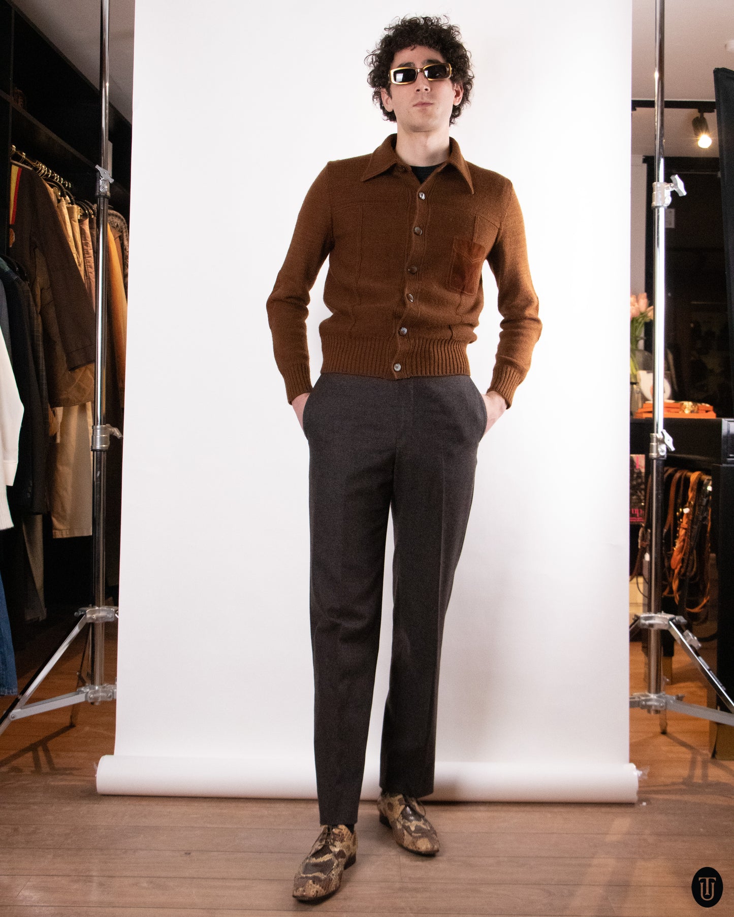 70's Ratti Alpaca Wool Cardigan S