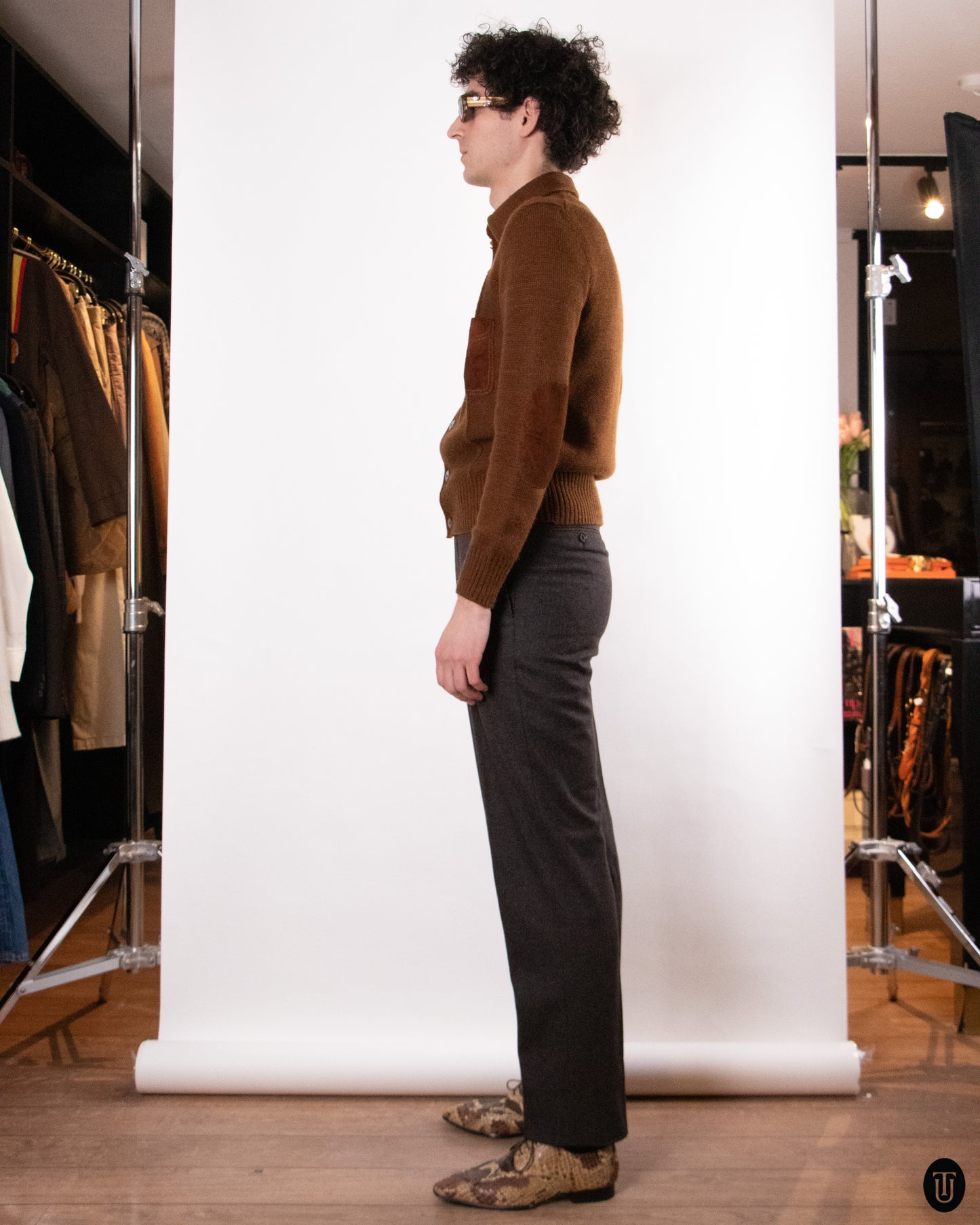 70's Ratti Alpaca Wool Cardigan S