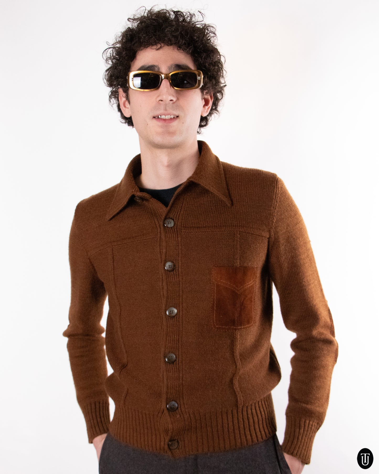 70's Ratti Alpaca Wool Cardigan S