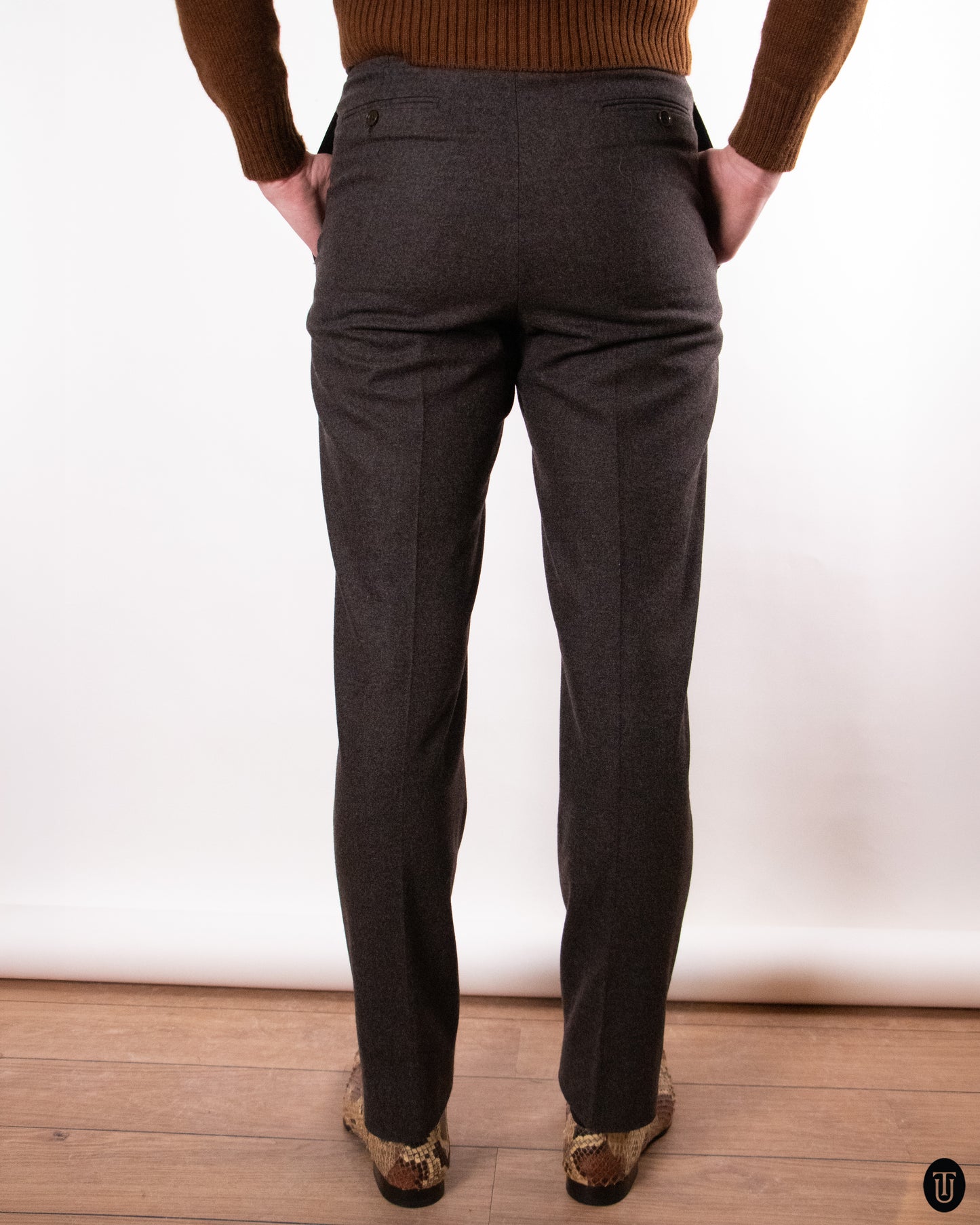 90's Yves Saint Laurent Rive Gauche Tailored Wool Trousers M