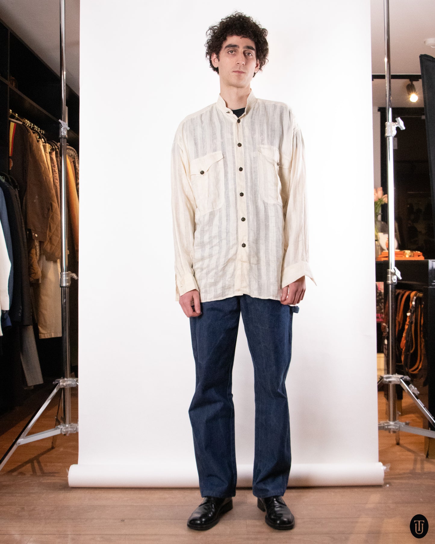 70's Gianni Versace Linen Shirt L