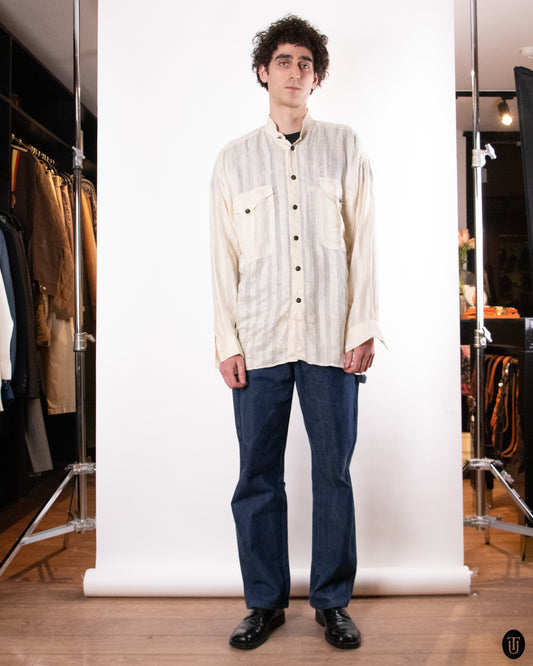 70's Gianni Versace Linen Shirt L