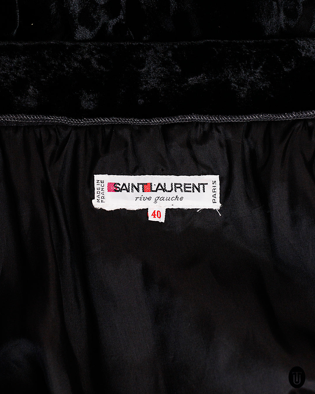 1970s Yves Saint Laurent Balloon Velvet Skirt M