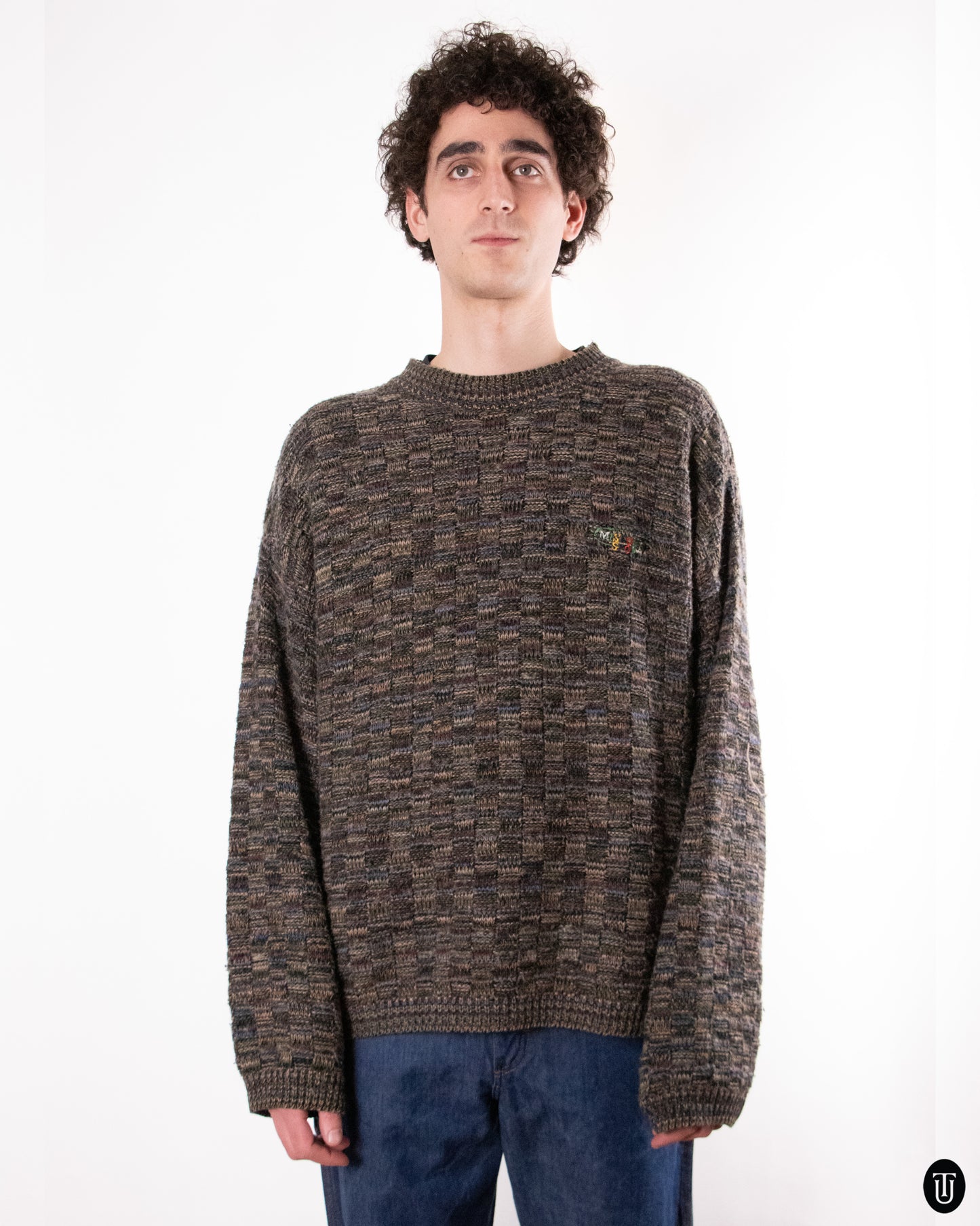 80's Missoni Knit Brown Melange XL