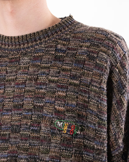 80's Missoni Knit Brown Melange XL