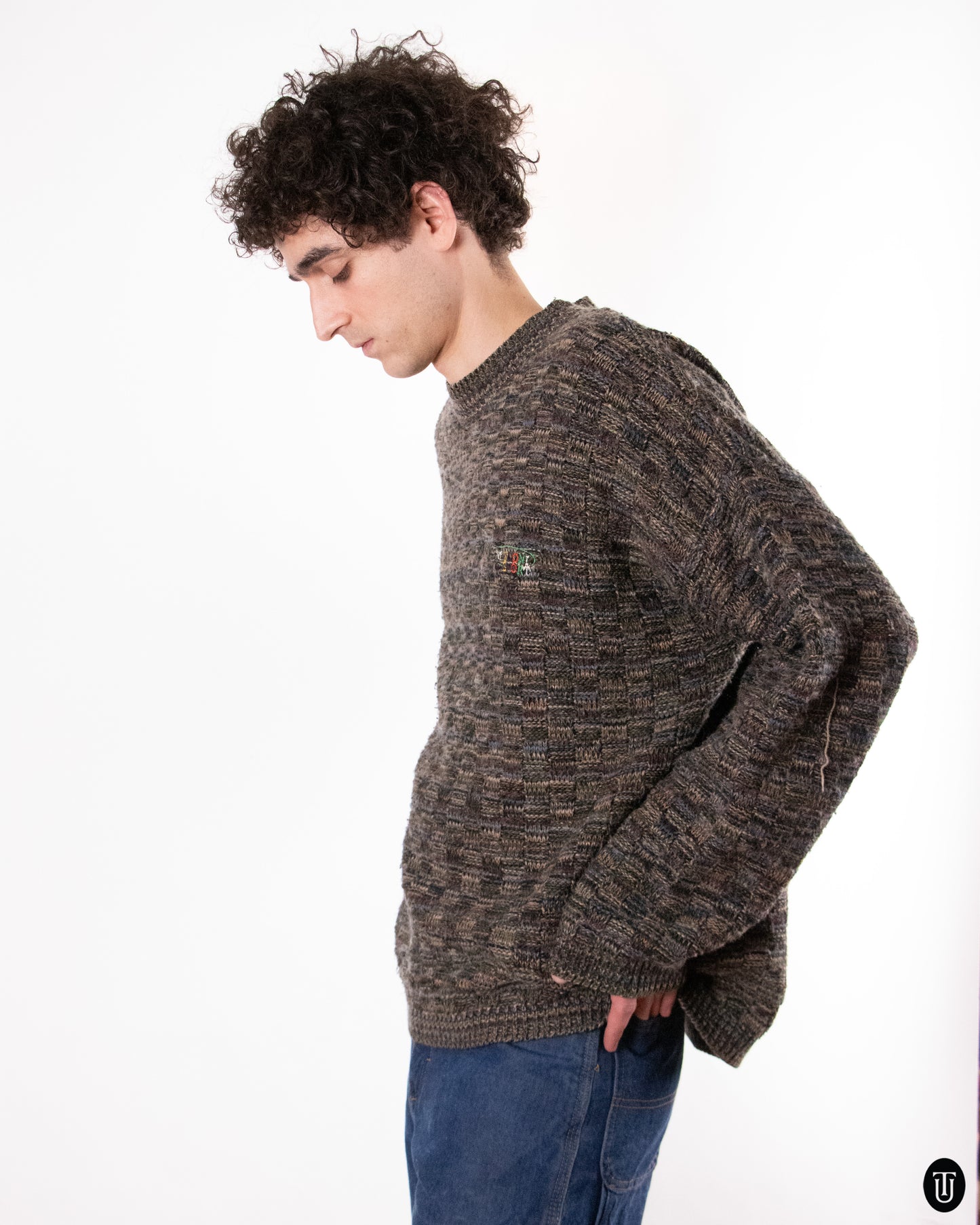 80's Missoni Knit Brown Melange XL