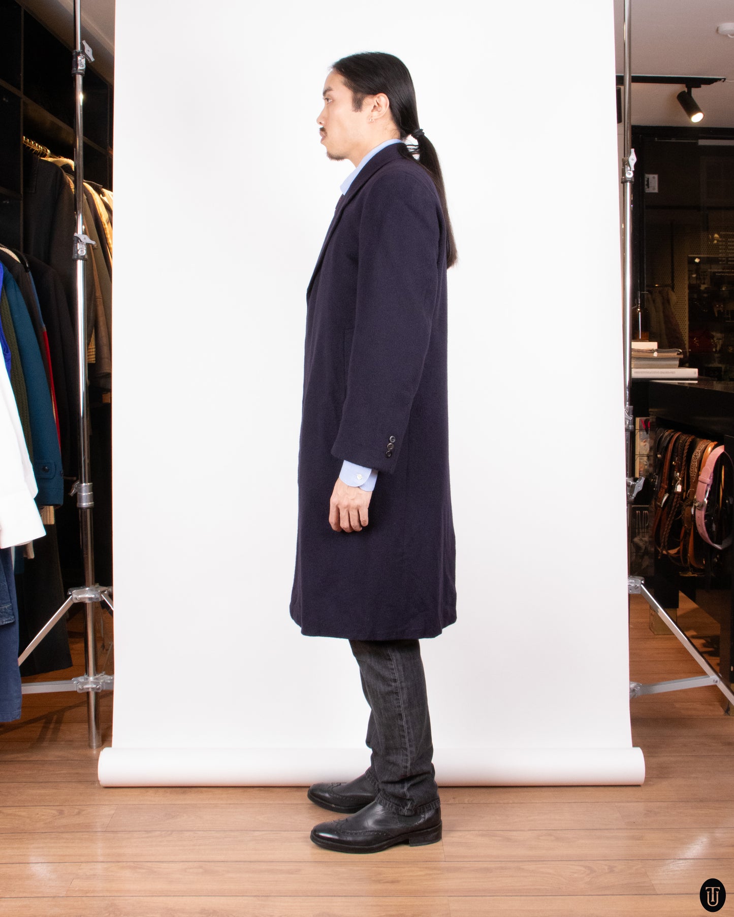 Late 90's Crombie Cashmere Coat L