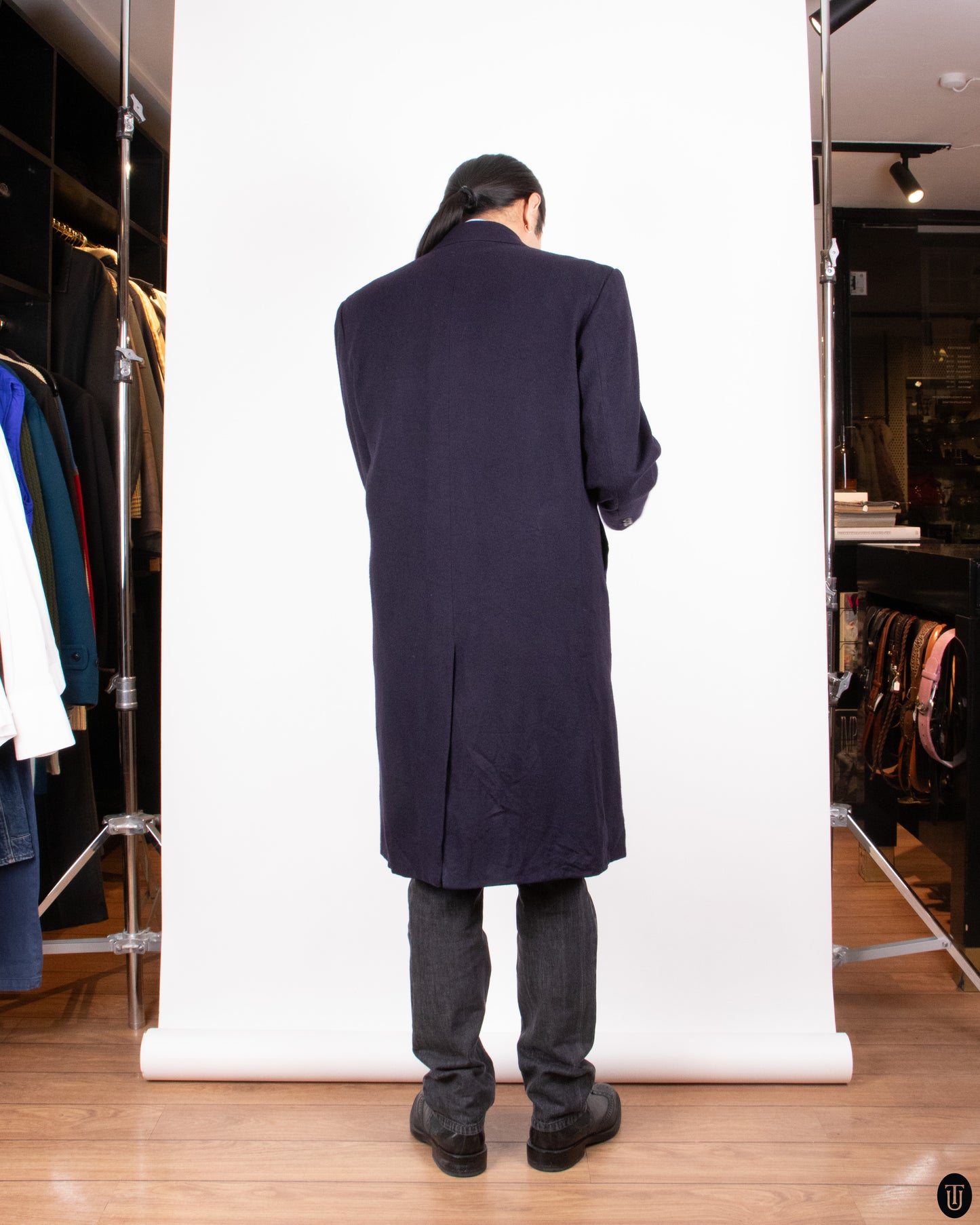 Late 90's Crombie Cashmere Coat L