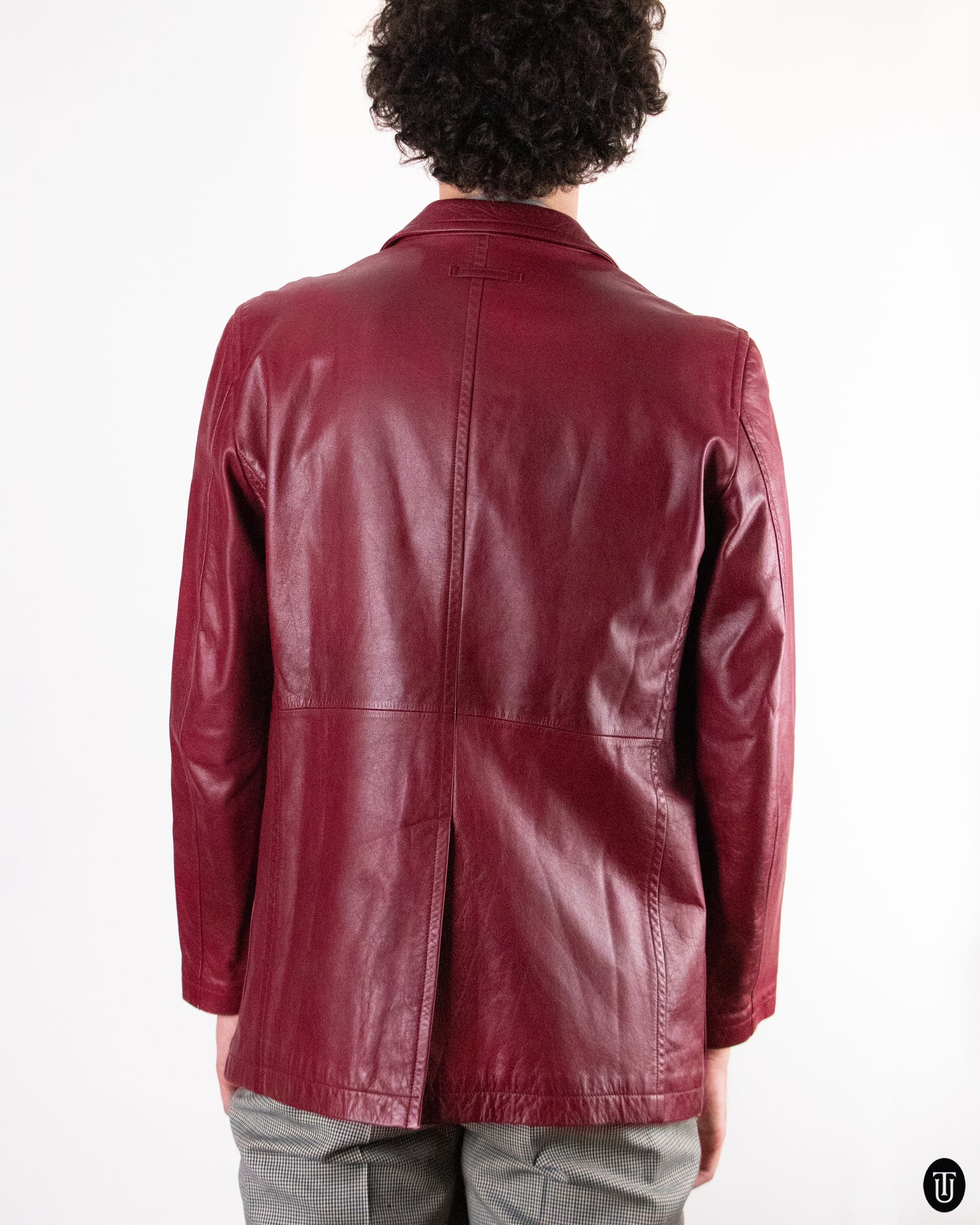 90's Jean Paul Gaultier Red Leather Jacket S