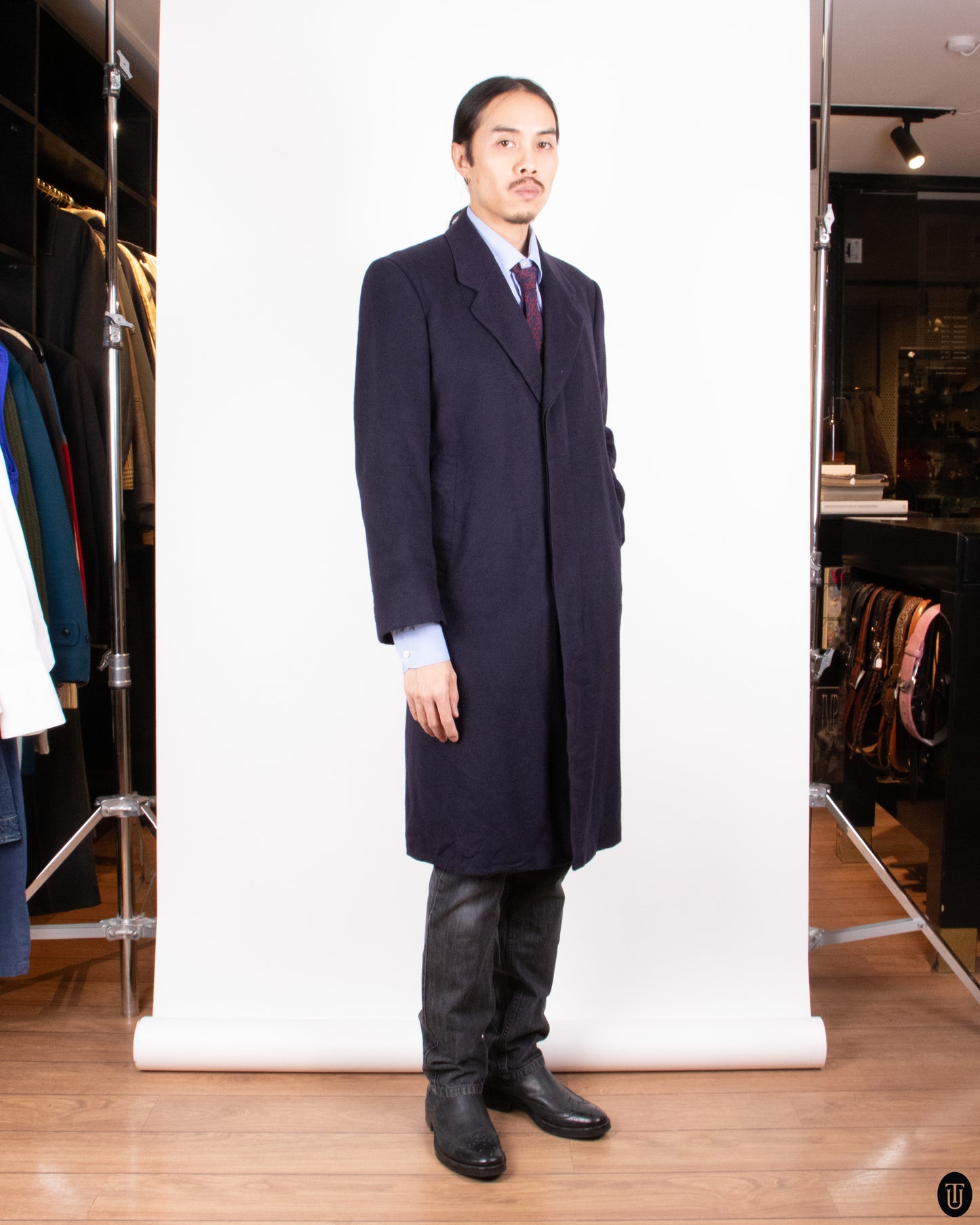 Late 90's Crombie Cashmere Coat L