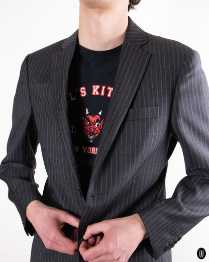 00's Pal Zileri Pinstripe Slim Wool Suit M