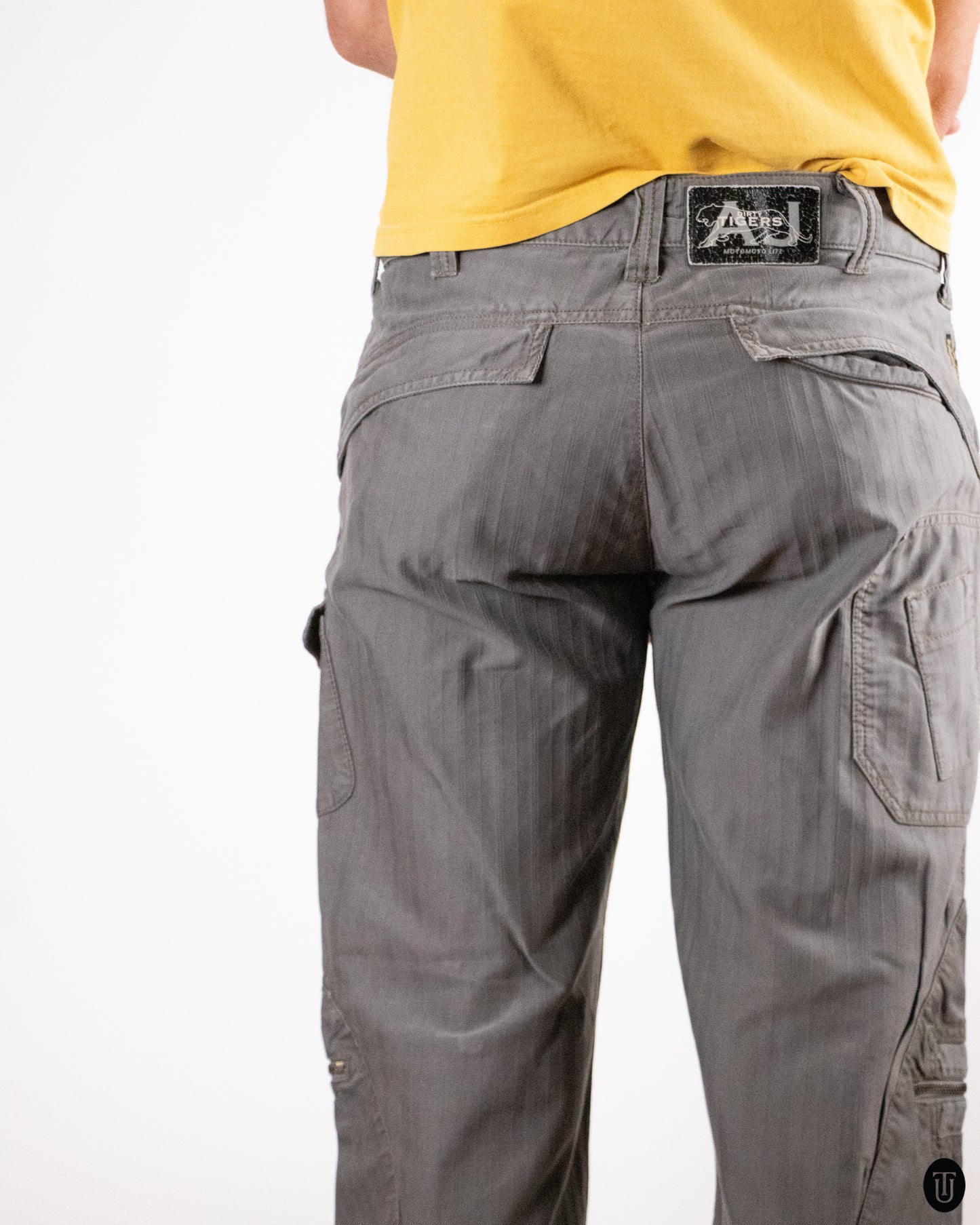 00's Armani "Jeans" Pin-Stripe Trousers S