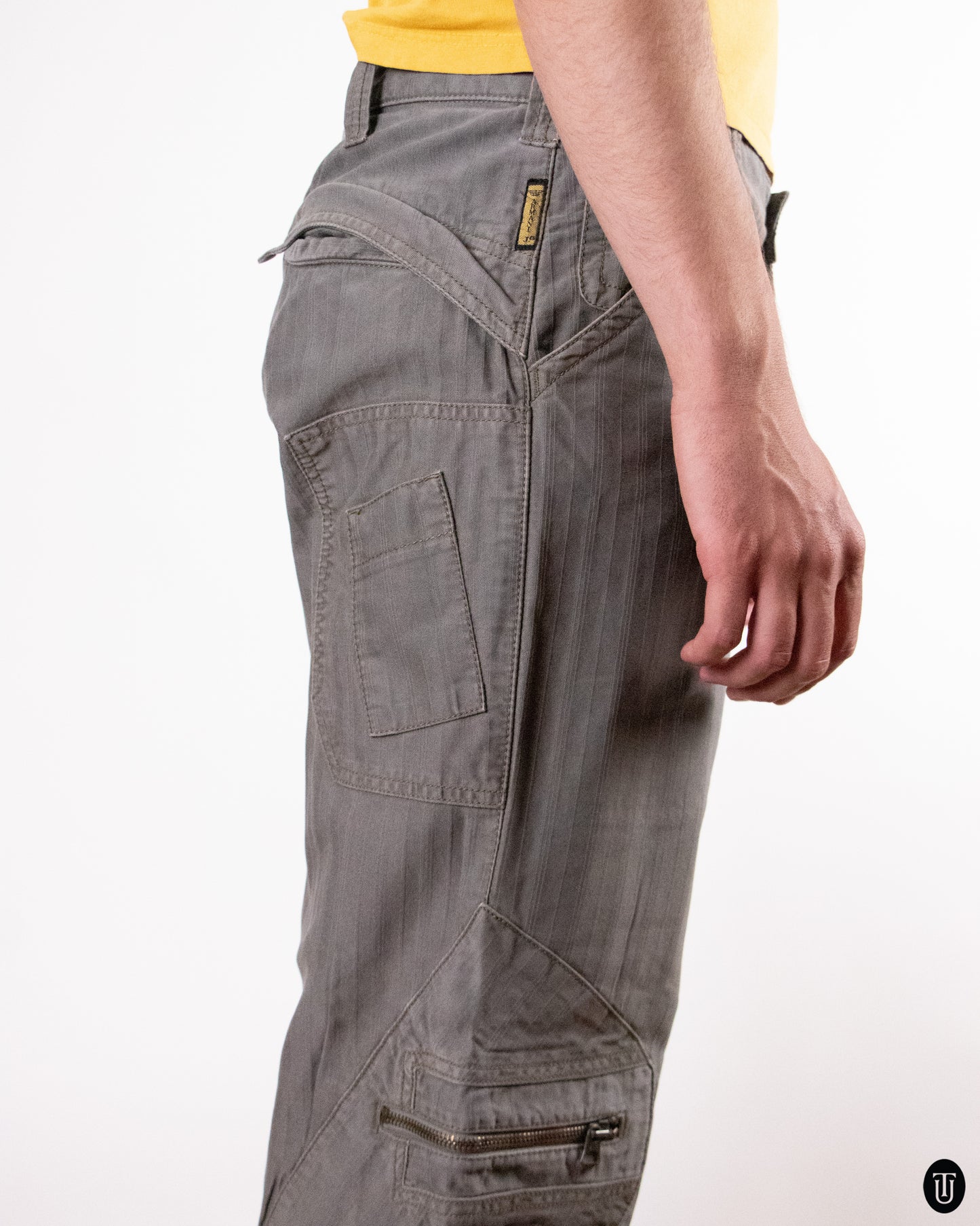 00's Armani "Jeans" Pin-Stripe Trousers S