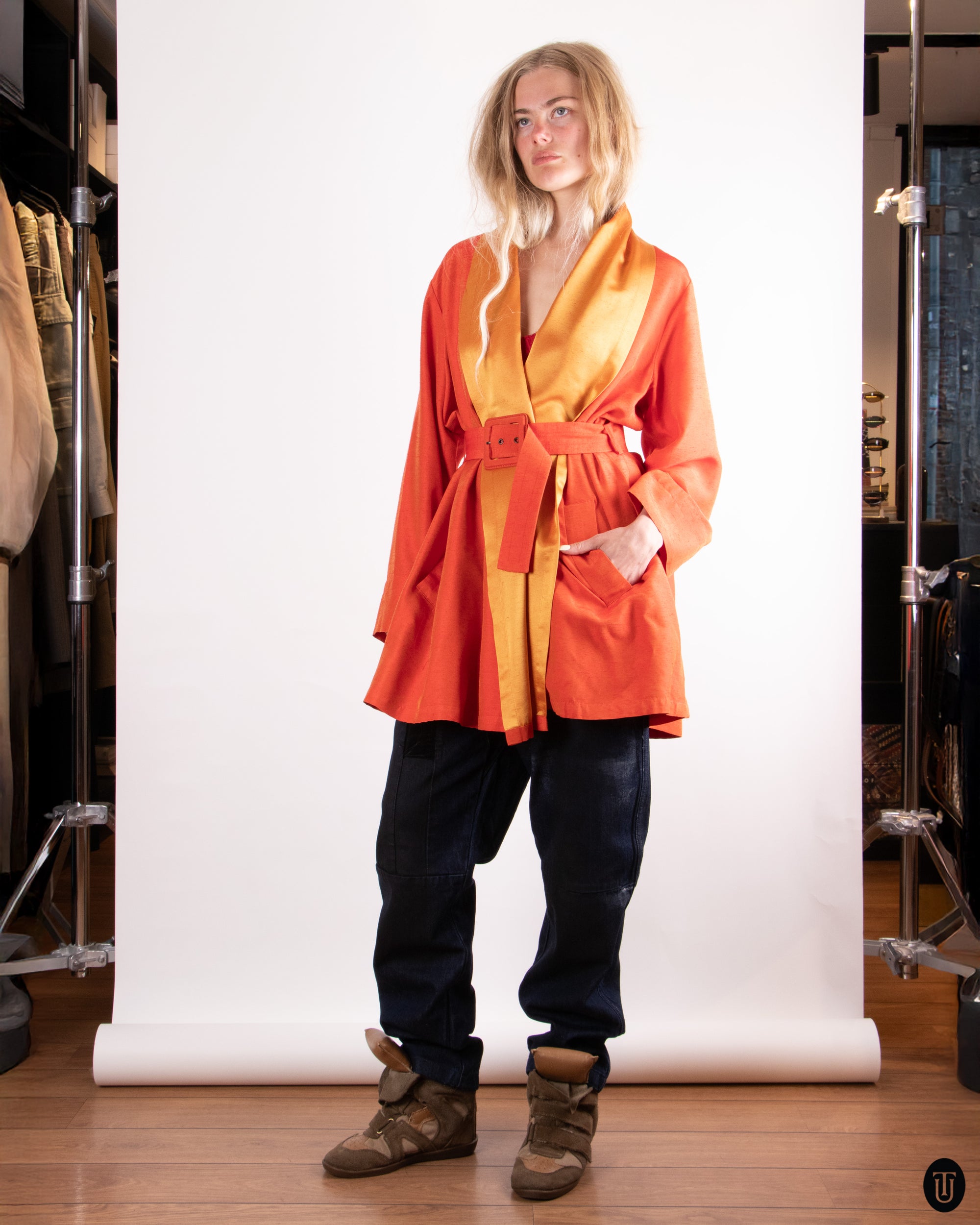 80's Yves Saint Laurent Robe Jacket M