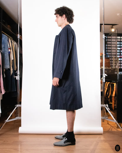 90's Burberry Navy Trench Coat M
