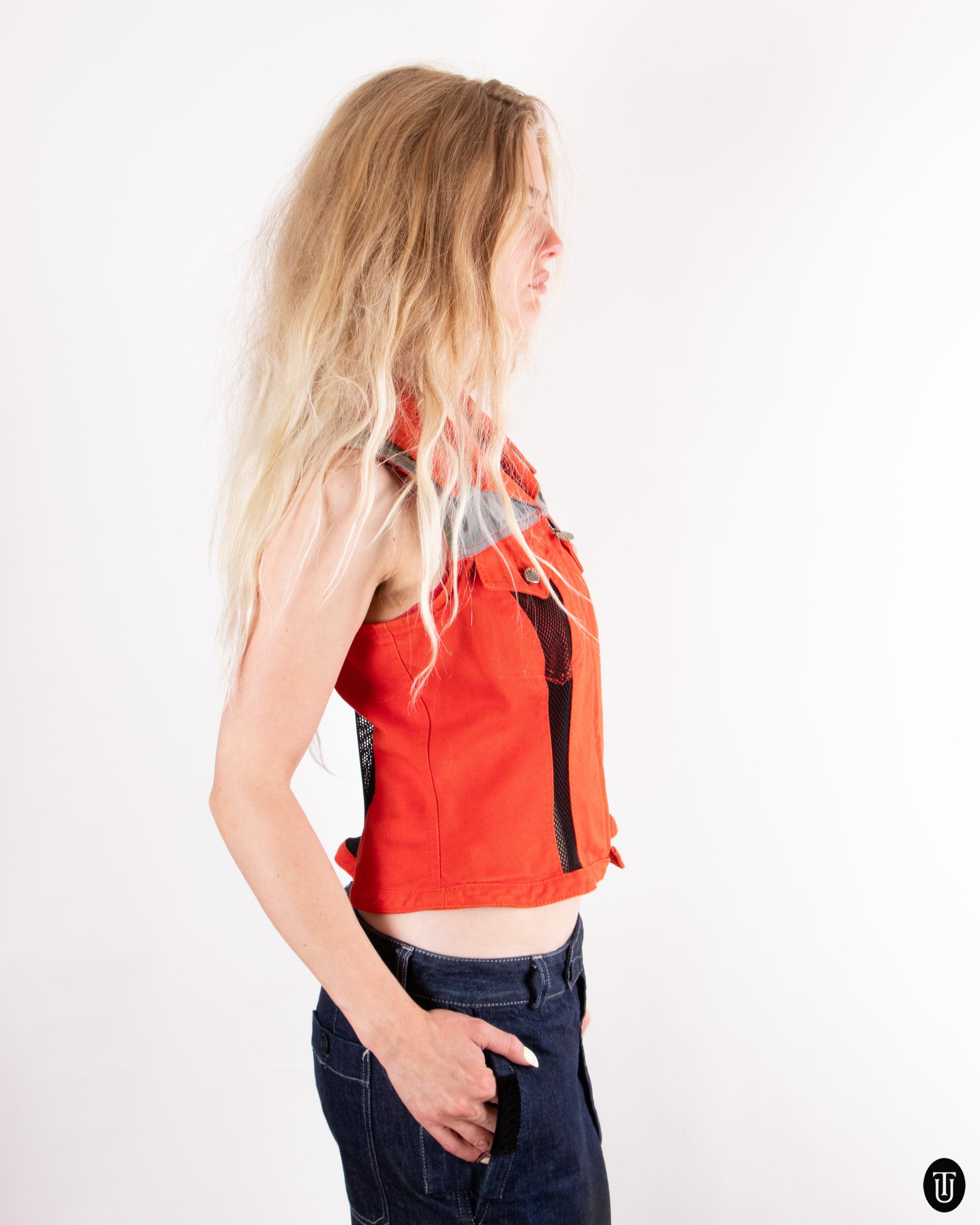 90's Christian Lacroix Jeans Vest XS